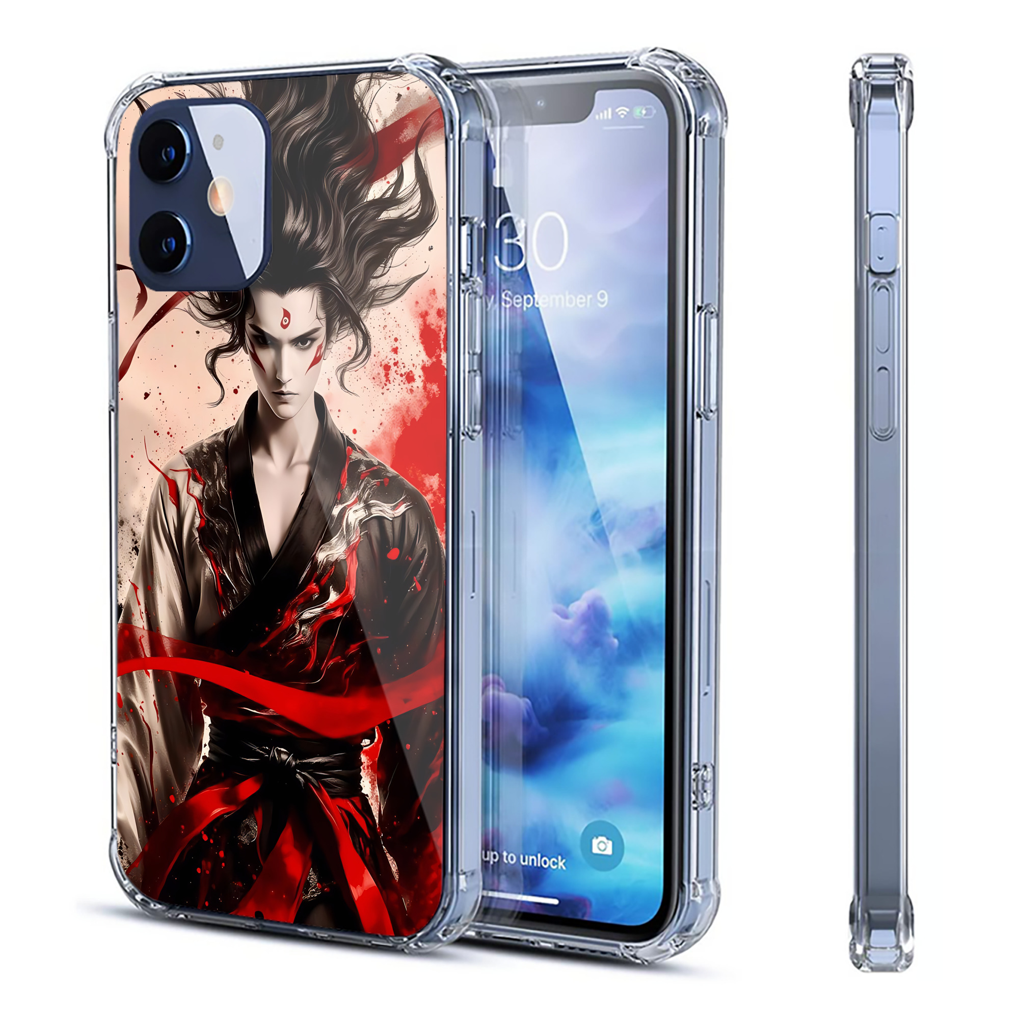 （画像用） Ne Zha 2 ナタ 魔童の大暴れ 【iPhone 12シリーズ対応】透明スマホケース（クリアソフトケース）